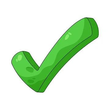Illustration of checkmark 스톡 일러스트