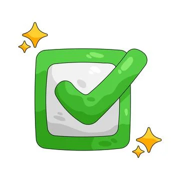 Illustration of checkmark Stock Illustration