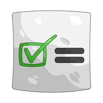 Illustration of checkmark 스톡 일러스트