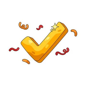 Illustration of checkmark 스톡 일러스트