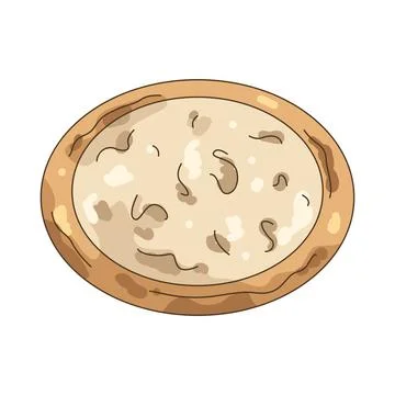 Illustration of cheese pizza Stock Illustration
