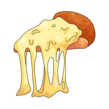 Illustration of cheese pizza Stock Illustration
