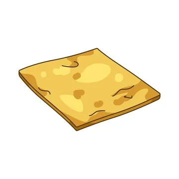 Illustration of cheese slice Stock Illustration