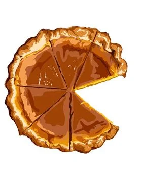 Illustration of Cheesecake Illustrazione stock