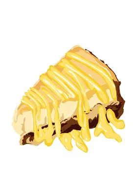Illustration of Cheesecake Stock Illustration