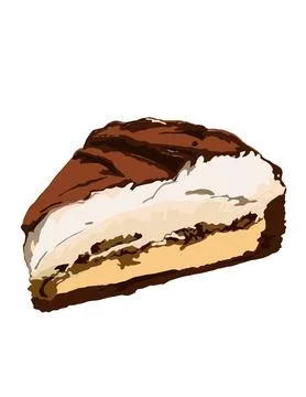 Illustration of cheesecake Stock Illustration
