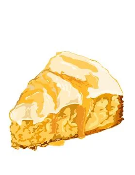 Illustration of Cheesecake Stock Illustration