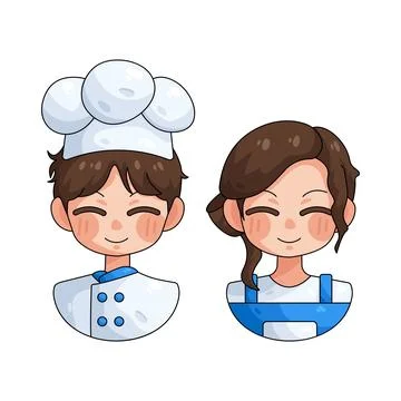 Illustration of chef Ilustração Stock