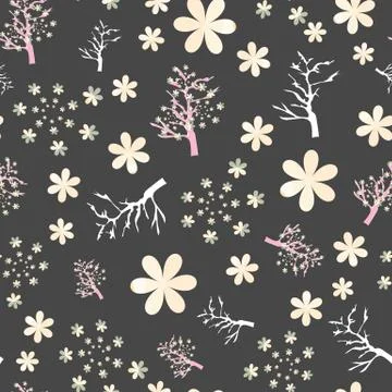 Illustration of cherry blossoms Stock Illustration