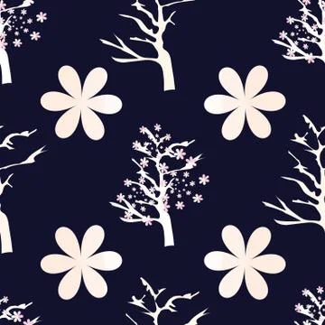 Illustration of cherry blossoms Stock Illustration