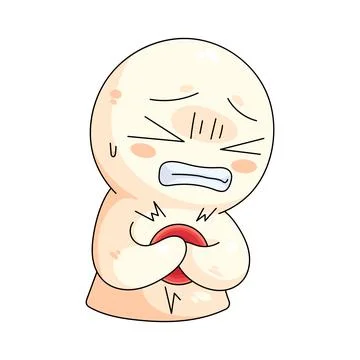Illustration of Chest tightness Stock Illustration