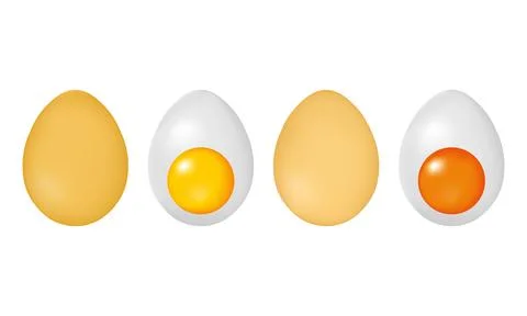 Illustration of chicken eggs 库存插图
