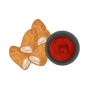 Illustration of chicken nugget Stock Illustration