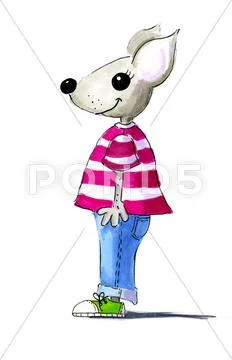 Illustration child mouse Stock Illustration