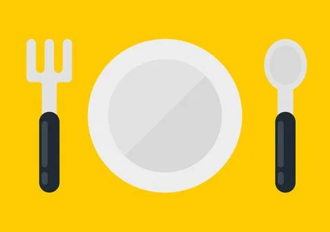 Illustration of children's tableware Stock Illustration