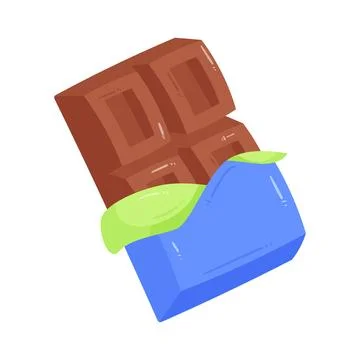 Illustration of chocolate bar Stock Illustration