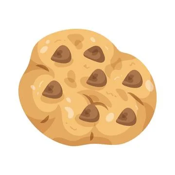 Illustration of chocolate chip cookie Stock Illustration