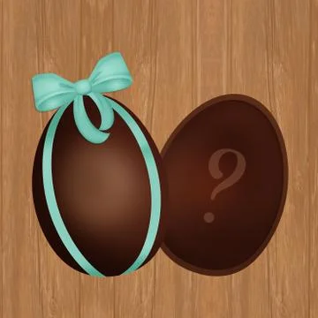 Illustration of chocolate egg Stock Illustration