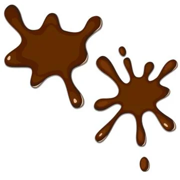 Illustration of chocolate splash Stock Illustration