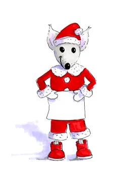 Illustration Christmas mouse Stock Illustration