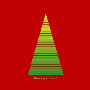 Illustration of a Christmas tree Stock Illustration
