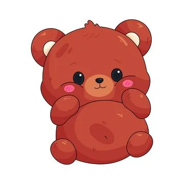 Illustration of chubby bear Stock Illustration