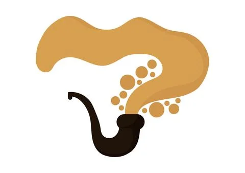 Illustration of a cigarette pipe Stock Illustration