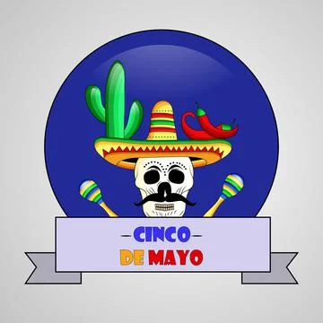 Illustration of Cinco De Mayo background イラスト素材