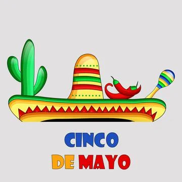 Illustration of Cinco De Mayo background Stock Illustration