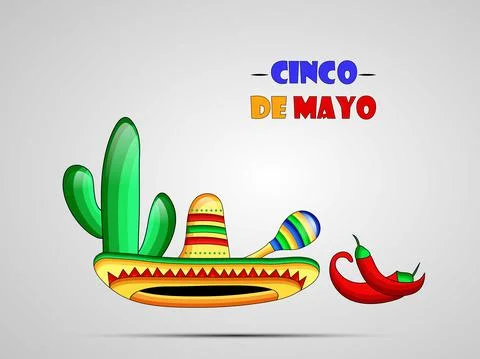 Illustration of Cinco De Mayo background Ilustração Stock