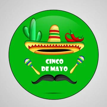 Illustration of Cinco De Mayo background Stock Illustration
