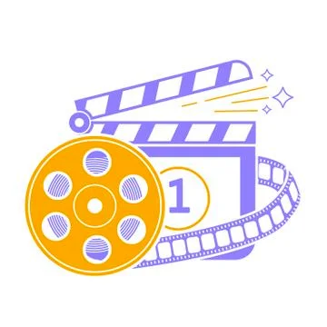 Illustration of  cinema Stock Illustration