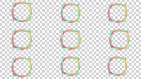 Illustration of circle and square shape 写真素材