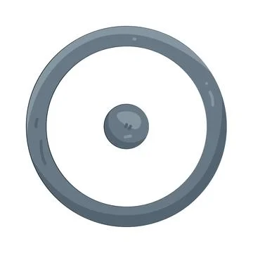 Illustration of circle with dot Illustrazione stock