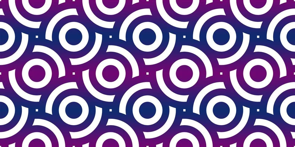 Illustration with circular patterns on a white background Stock Illustration