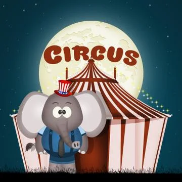 Illustration of circus Stock Illustration