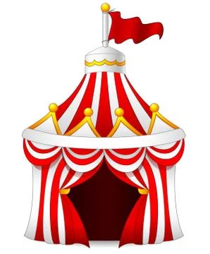 Illustration of circus tent Stock Illustration