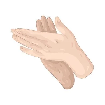 Illustration of Clapping hands Stock Illustration