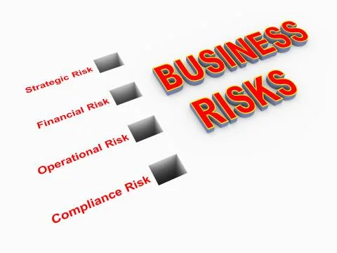 Illustration of classification of business risks Stock Illustration