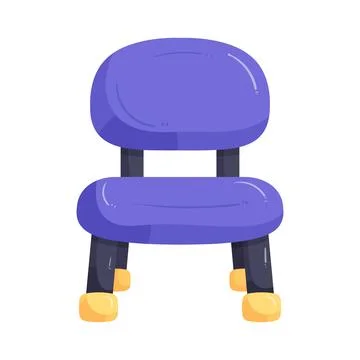 Illustration of classroom chair Ilustración de archivo