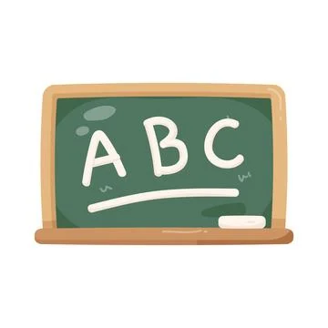 Illustration of classroom chalkboard Ilustración de archivo