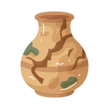 Illustration of clay vessel Stockillustratie