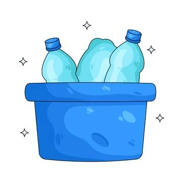 Illustration of clean trash bin Stock Illustration