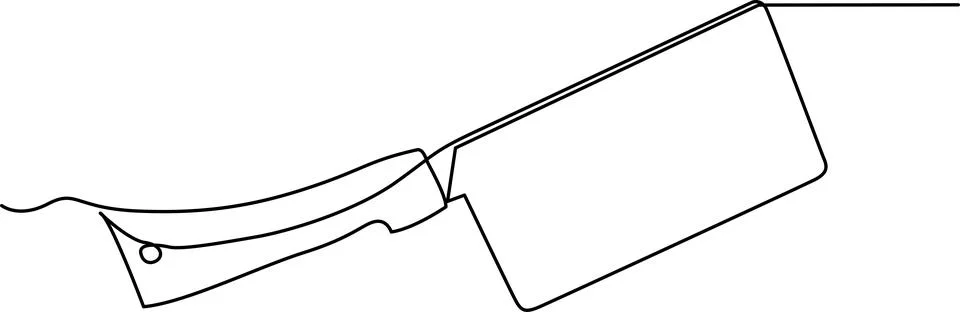Illustration of a cleaver knife Vector 스톡 일러스트