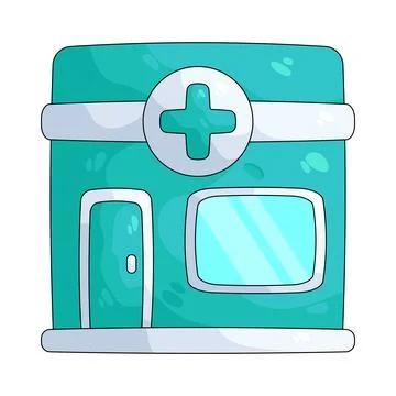 Illustration of clinic Stock Illustration