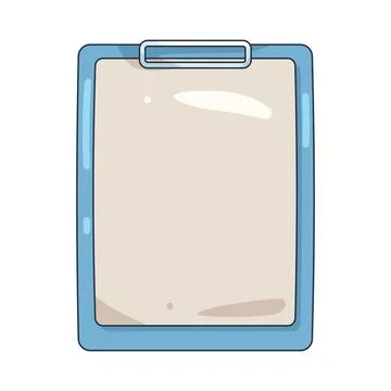 Illustration of clipboard document 库存插图