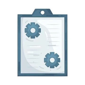 Illustration of Clipboard Stock Illustration