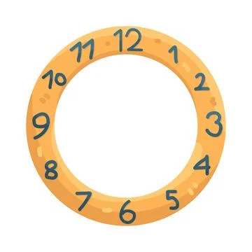 Illustration of clock face Stock Illustration