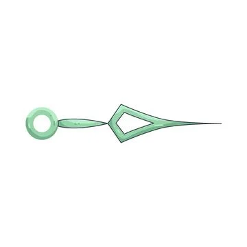 Illustration of clock hand Stock Illustration