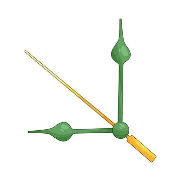 Illustration of clock hand Stock Illustration